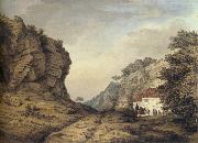 Samuel Hieronymous Grimm Cresswell Crags oil painting